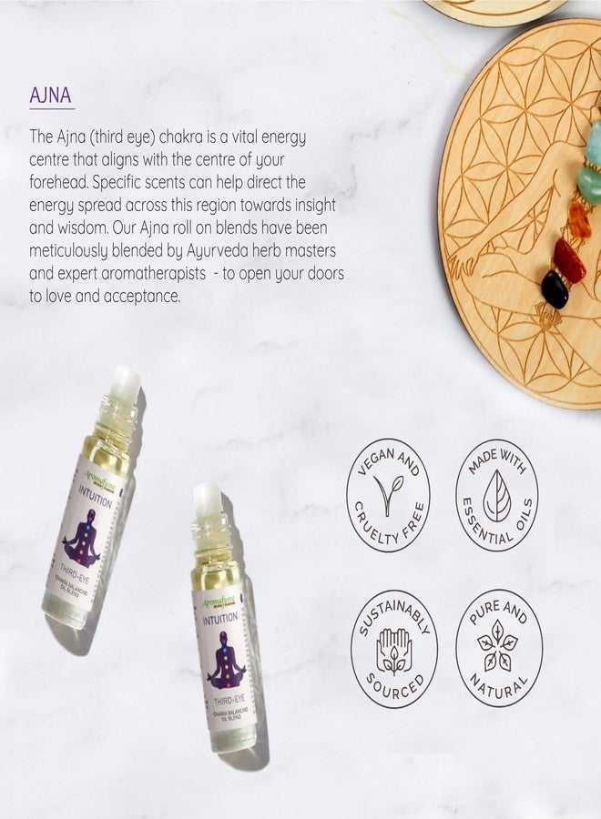 Aromafume Third Eye Chakra Essential Oil Roll-On Blend by Aromafume | 10ml/0.33 fl oz | Ajna | Aromatherapy Oils for Chakra Balance | Rose & Juniper Extracts | Amethyst Incense for Meditation, Yoga, Reiki - Image 4